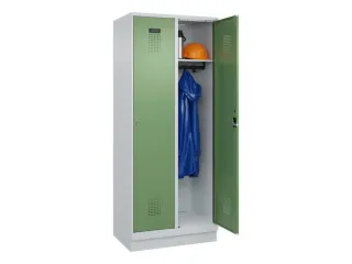 locker,HxBxD 1950x800x500mm,2vak,vak B 400mm,cil.-slot,sokkel - 1