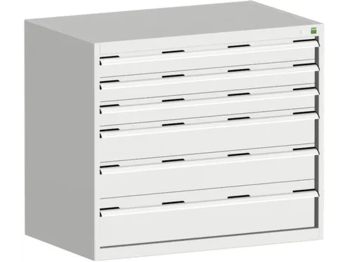 ladekast HxBxD 900x1050x650mm 6laden RAL7035 front RAL7035