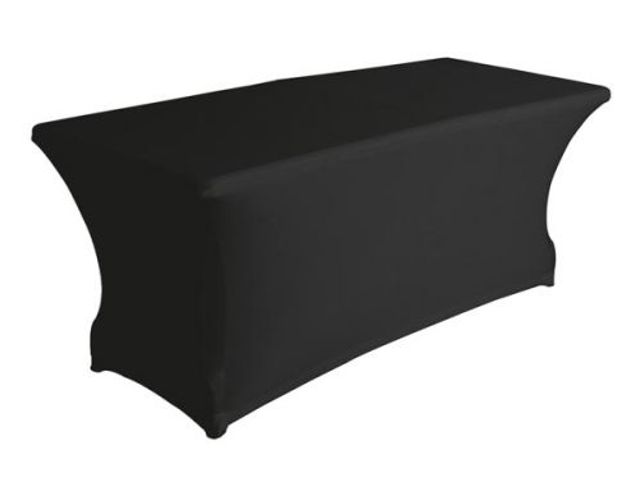 OUTLET Housse extensible pour table rectangulaire noir