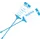 Goederenlabel PP blauw "Patroon" gelijnd