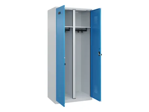 locker voor scheiding van kleding,HxBxD 1850x800x500mm,2vak