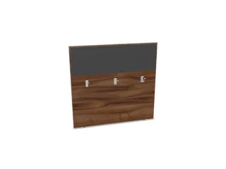baliepaneel bureau aanbouw achter NP-tiepolo nut antraciet 1200mm - 1