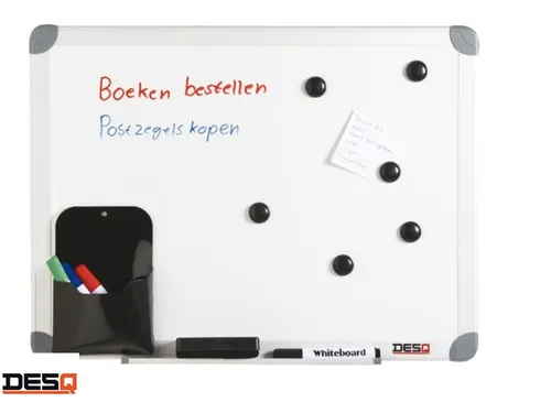 Whiteboard Desq 600x900mm in kunststof draagtas