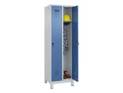 locker,HxBxD 1950x600x500mm,2vak,vak B 300mm,draaigrendel,voeten
