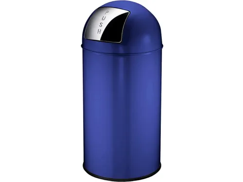 Afvalbak Pushcan 40 Liter Blauw