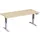 Elektrisch ihv bureau,HxBxD 730-1230x1800x800mm,blad esdoorn