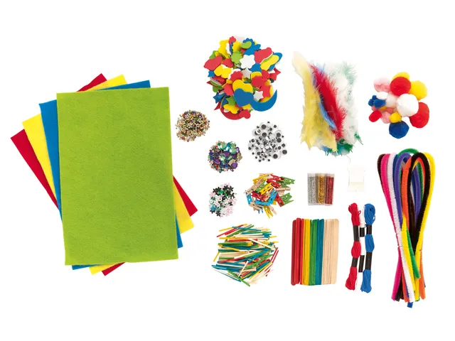 Hobby artikelen Folia met meer dan 1300 stuks assorti