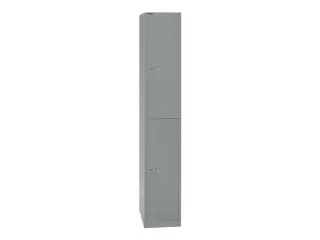 Dubbeldekse garderobekast,HxBxD 1802x305x457mm,1x2vak.,cil.-slot - 2