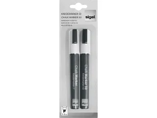 Krijtstift Sigel set 2stuks wit wig punt 1-5 mm - 2