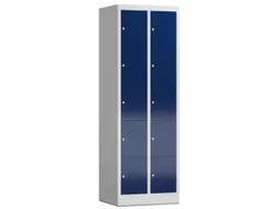 Lockerkast 1800x590x500mm 2x5 vakken cilinderslot, sokkel, RAL5010