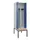 PBM-locker met bank,HxBxD 2120x600x815mm,2vak,vak B 300mm,draaigrendel