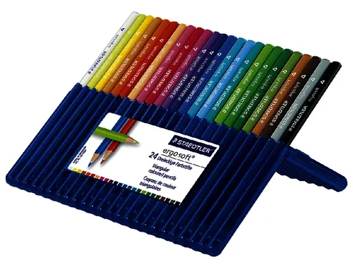 Kleurpotloden Staedtler Ergosoft 157 driekantig 24 stuks assorti
