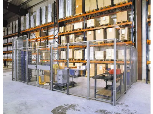 eindpaal,v. scheidingswandsysteem,H 2200mm,staal poedercoat.,RAL5002