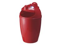 Afvalbak met gezicht 75 liter Rood