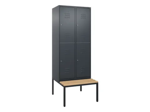 Dubbeldekse dekenkist,HxBxD 2120x800x815mm,2x2vak.,vak B 400mm