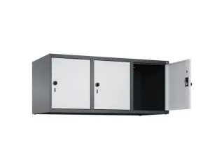 opzetkast,v. locker,3vak.,vak B 400mm,HxBxD 500x1200x500mm - 1