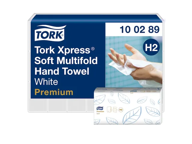 Tork 100289 Xpress Handdoek Premium H2 I-vouw Soft 2-laags 21x150st