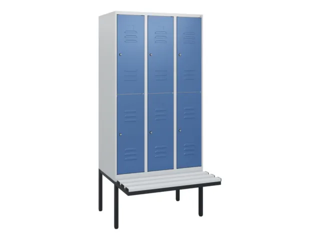 Dubbeldekse dekenkist,HxBxD 1950x900x815mm,3x2vak.,vak B 300mm