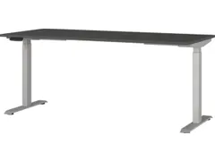 Elektrisch ihv bureau,HxBxD 720-1200x1800x800mm,blad grafiet