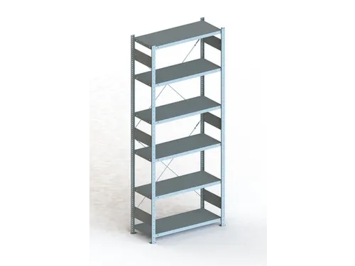 Inhaakstelling Basisveld 2500x1000x400mm 6legborden 150kg Verzinkt