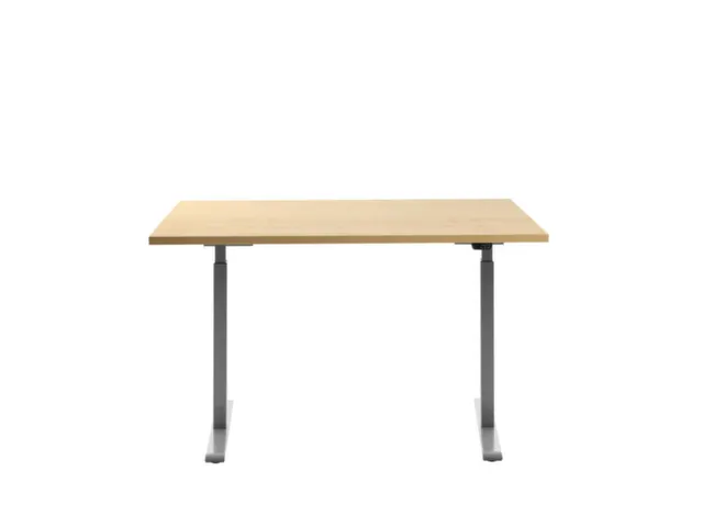 Elektrisch ihv bureau,HxBxD 700-1200x1200x800mm,blad esdoorn