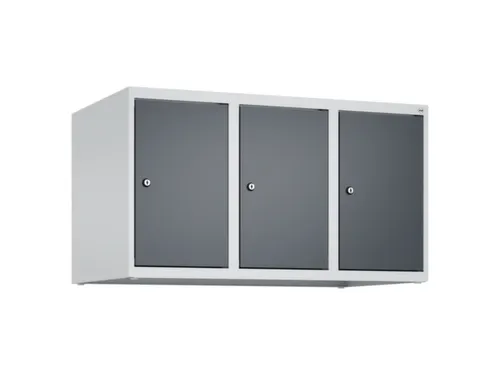 opzetkast,v. locker,3vak.,vak B 300mm,HxBxD 500x900x500mm,cilinderslot