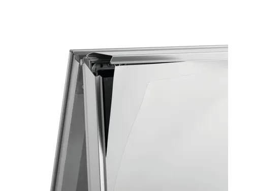Stoepbord Aluminium Fold Outdooor A1 metaal zilver
