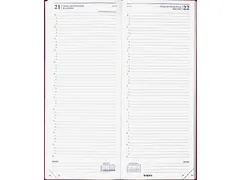 Agenda 2027 Brepols Saturnus Lima 1dag/1pagina bordeaux