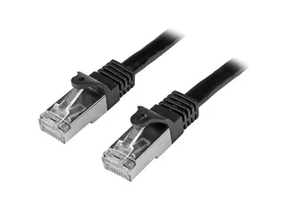 Cat6 patchkabel 3 Meter Zwart Shielded (SFTP) snagless gigabit netwerk - 1