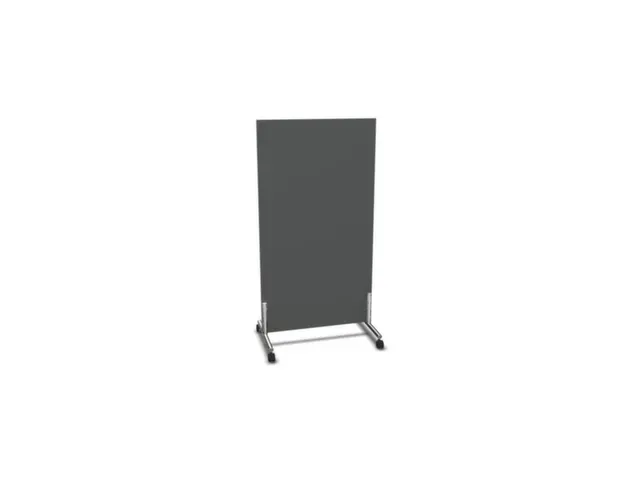 scheidingswand,HxB 1545x800mm,wand hout,frame staal,MS-donkergrijs