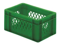 Euronorm-Stapelbak 5.5l Hxlxb 145x300x200mm Wanden Open Groen