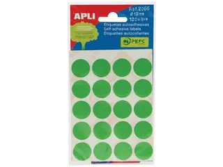 Apli Ronde Etiketten Ø19mm Groen - 1