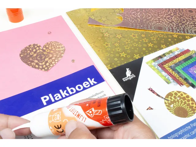 Plakboek Kangaro A5+ 120 grams 40 vel, voorkant roze