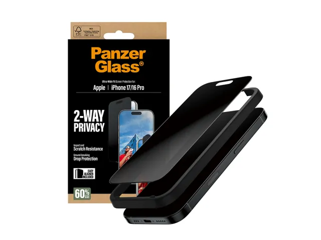 PanzerGlass 2-Way Privacy Screen Protector iPhone 17 | iPhone 16 Pr