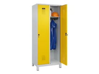 locker,HxBxD 1950x800x500mm,2vak,vak B 400mm,draaigrendel,voeten - 1