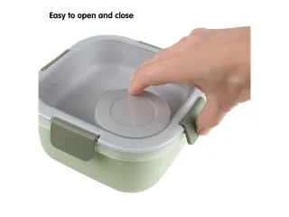 Sigma Home food to go lunchbox 1,4L groen - 17,7x17,7x8,7cm - 4