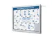 Outdoor mededelingenbord 18x A4 met logopaneel LED verlicht