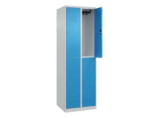 dubbeldekse locker,HxBxD 1850x600x500mm,2x2vak.,vak B 300mm - 2
