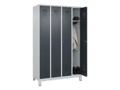 locker,HxBxD 1950x1200x500mm,4vak,vak B 300mm,cil.-slot,voeten