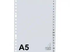 Tabbladen A5 Kangaro 17-Gaats G520AZM A-z Grijs Pp