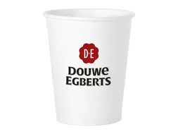 Beker karton Douwe Egberts 180ml zwart 100 stuks
