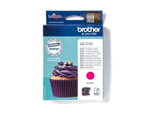 Inktcartridge Brother LC-123M rood