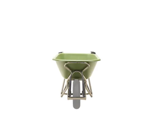 aluminium kruiwagen,90l,HxBxD 870x625x1430mm,HDPE-bak,groen,aluminium