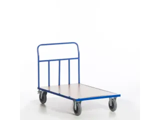 kopwandwagen,draagverm. 500kg,laadvl. LxB 1200x800mm,houtplaat,1wand - 3