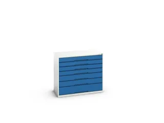 ladekast HxBxD 900x1050x550mm 7laden romp RAL7035 front RAL5010 - 1