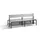 omkleedbank,HxLxD 796x2000x760mm,HPL zilvergrijs,frame staal RAL7021
