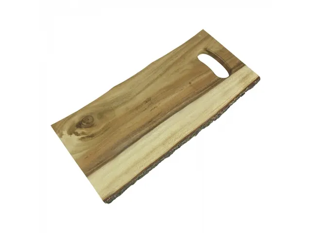 Emga Serveerplank Boomstronk Rechthoekig Hout 46x20cm