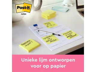 Memoblok 3M Post-it 655 76x127mm geel 16 + 4 gratis - 5