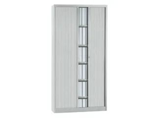 jaloeziedeurkast,HxBxD 1980x1000x430mm,5 OH,romp lichtgrijs - 1