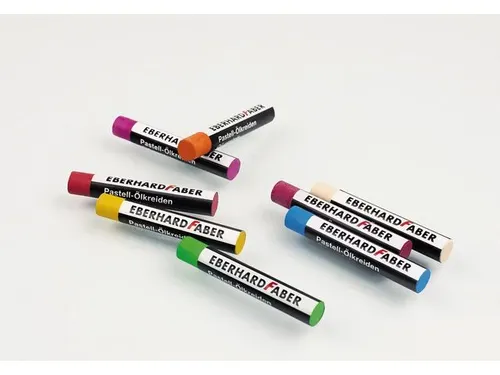 Oliepastelkrijt Eberhard Faber 11mm doos a 24 st assorti
